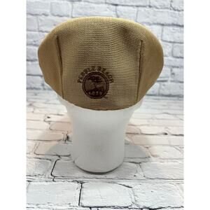 Tan Pebble Beach Scala Classica Cap Dorfman Pacific Co size L/XL Handmade A629